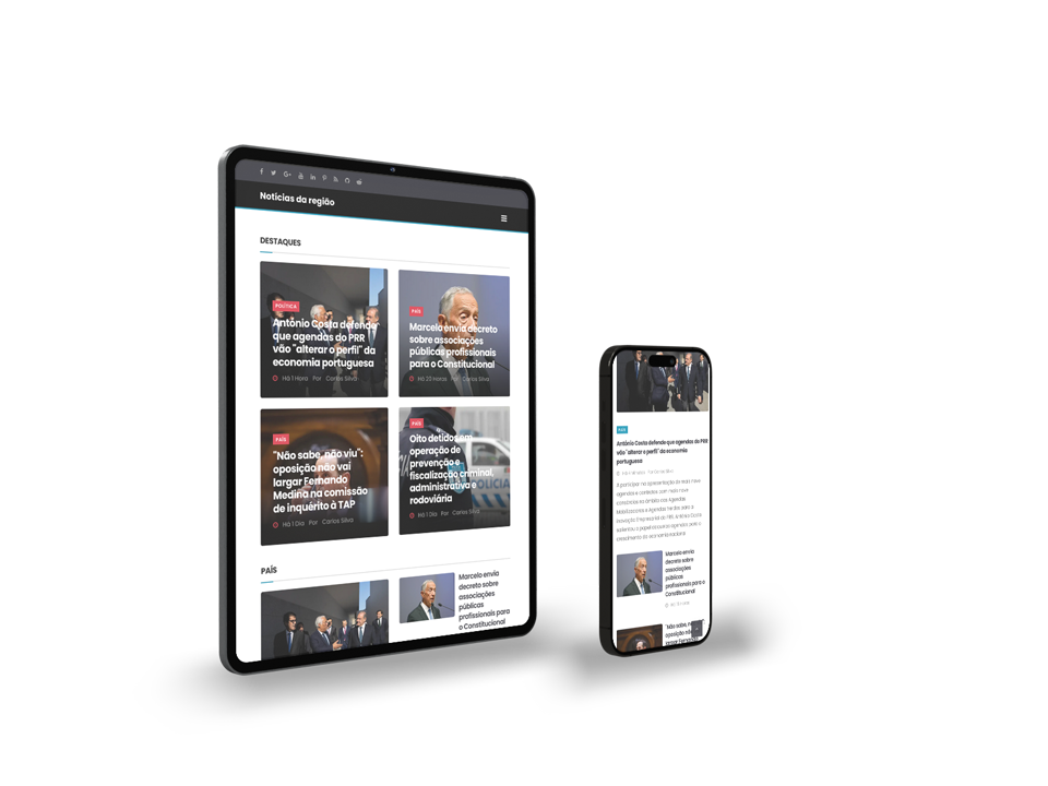 Imagem que mostra modelos modernos e responsivos com design elegante em múltiplos dispositivos.